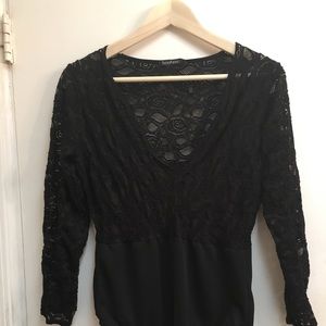 Boohoo lace body suit